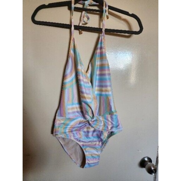 Watercolors By Kenny Flowers SwimSuit One Piece The North‎ Size Small - Picture 1 of 9